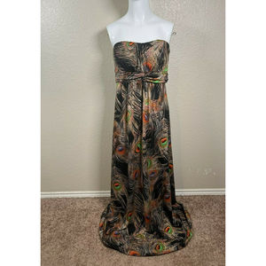 Poetry Women's multicolored Peacock Maxi dress Medium